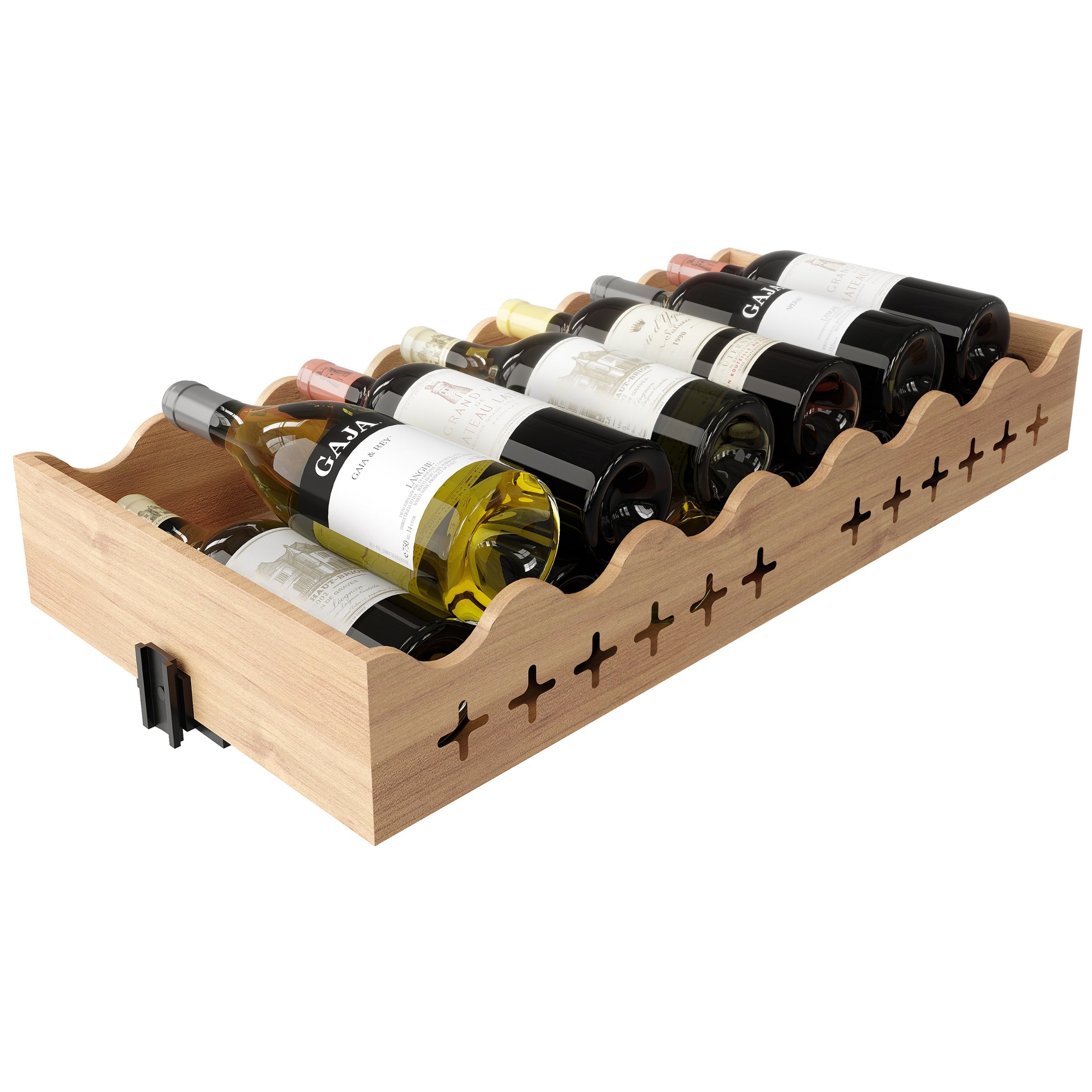KingsBottle LN-Shelf-DS-W Wooden Display Shelf - LN-Shelf-DS-W