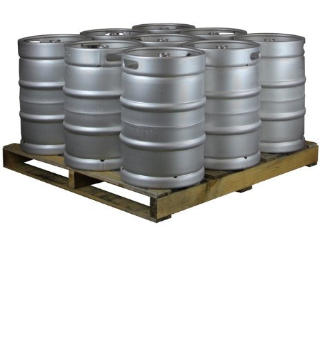 Kegco Pallet of Kegco HS-K15.5G-DTHRDI Kegs 15.5 Gallon Commercial Keg - Threaded D System Sanke Valve