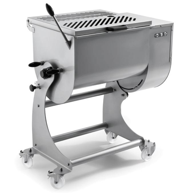 Omcan MM-IT-0080 Heavy-Duty Stainless Steel Meat Mixer with 80 kg. Capacity