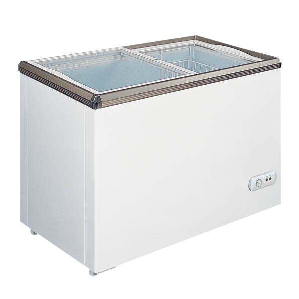 Omcan FR-CN-0320 45.7" Ice Cream Display Chest Freezer with Flat Glass Top