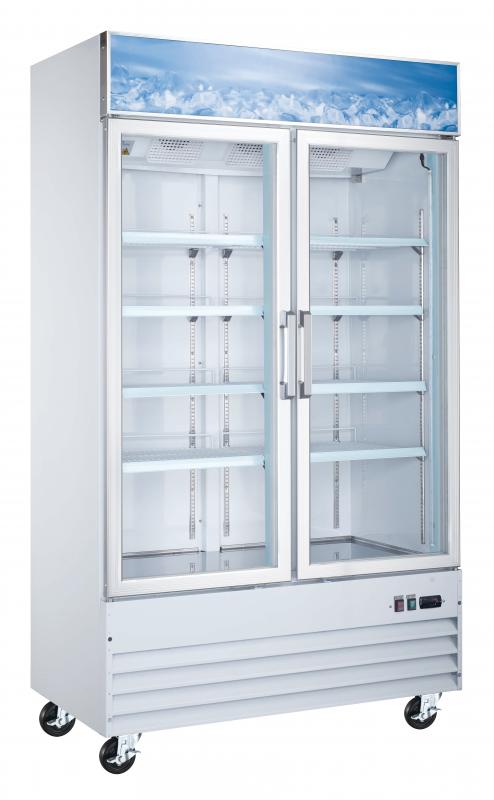 Omcan FR-CN-1250-HC 49-inch Dual Glass Door Freezer with with "œD"� type Breaker