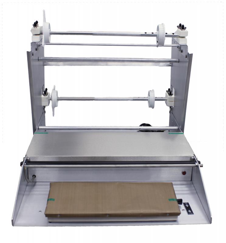 Omcan SE-US-0533-T Three-Roll Capacity Wrapping Machine with Mounting Axles