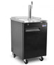 Omcan BD-CN-0007-HC 24-inch Single Solid Door Beer Bottle Dispenser with One Tap and 6.5 cu. ft. capacity