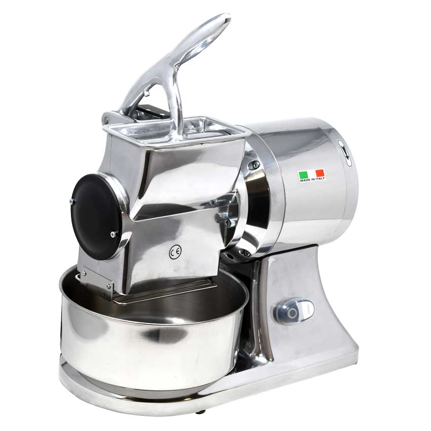 Omcan GR-IT-0746-M Stainless Steel Cheese Grater with Microswitch and 1 HP Motor