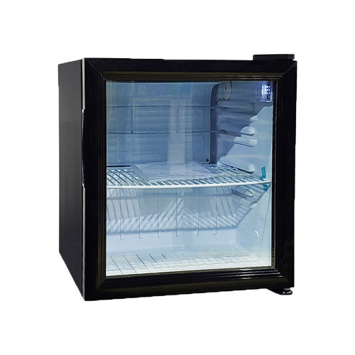 Omcan RS-CN-0052 52L Black Countertop Display Refrigerator
