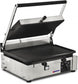 Omcan PG-IT-0610-R Elite Series 10" x 14" Single Panini Grill with Top and Bottom Grooved Grill Surface