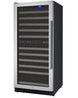Allavino 24" Wide FlexCount II Tru-Vino 121 Bottle Dual Zone Stainless Steel Left Hinge Wine Refrigerator - VSWR121-2SL20
