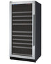 Allavino 24" Wide FlexCount II Tru-Vino 128 Bottle Single Zone Stainless Steel Left Hinge Wine Refrigerator - VSWR128-1SL20
