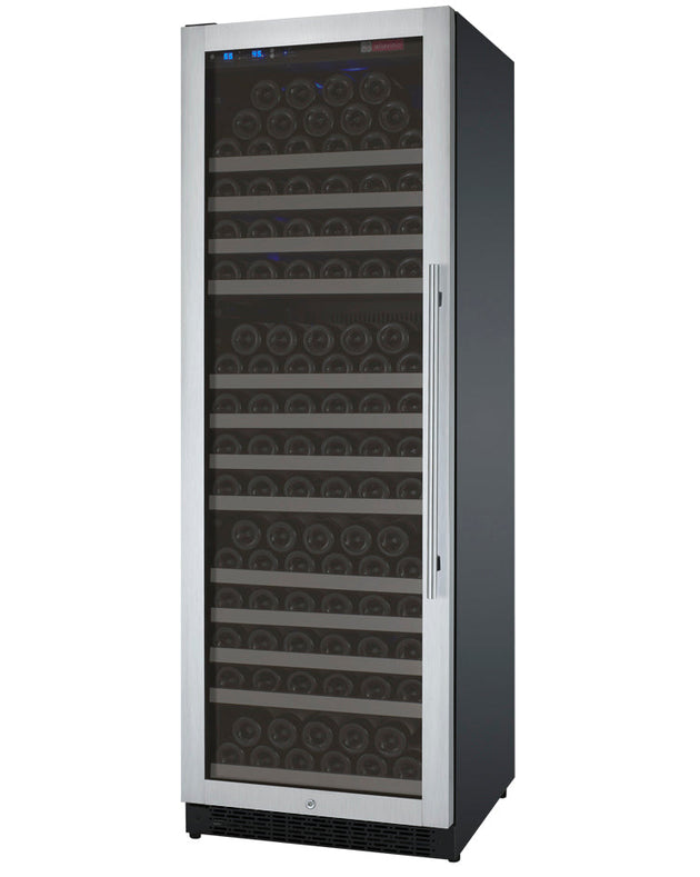 Allavino 24" Wide FlexCount II Tru-Vino 177 Bottle Single Zone Stainless Steel Left Hinge Wine Refrigerator - VSWR177-1SL20