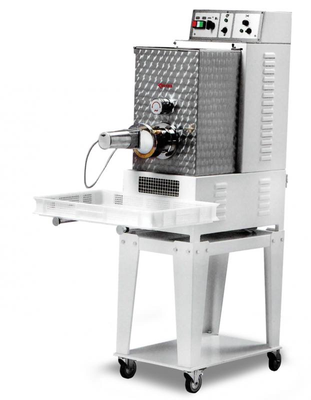 Omcan PM-IT-0015 1 HP Floor Model Heavy-Duty Pasta Machine with 13 lbs. Tank Capacity