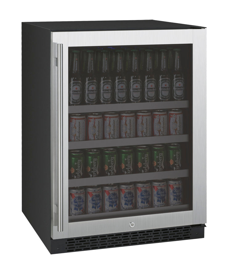Allavino 24" Wide FlexCount II Tru-Vino Stainless Steel Left Hinge Beverage Center - VSBC24-SL20
