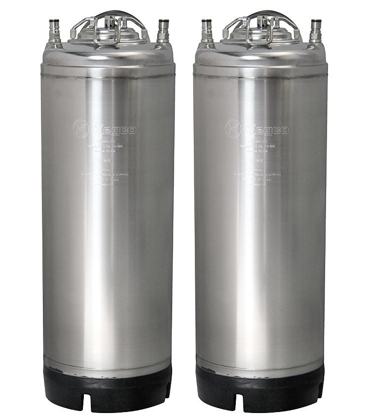 Kegco 5 Gallon Ball Lock Keg - Strap Handle - Set of 2