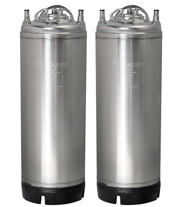Kegco 5 Gallon Ball Lock Keg - Strap Handle - Set of 2