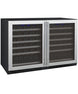 Allavino 47" Wide FlexCount II Tru-Vino 112 Bottle Dual-Zone Stainless Steel Side-by-Side Wine Refrigerator - 2X-VSWR56-1S20
