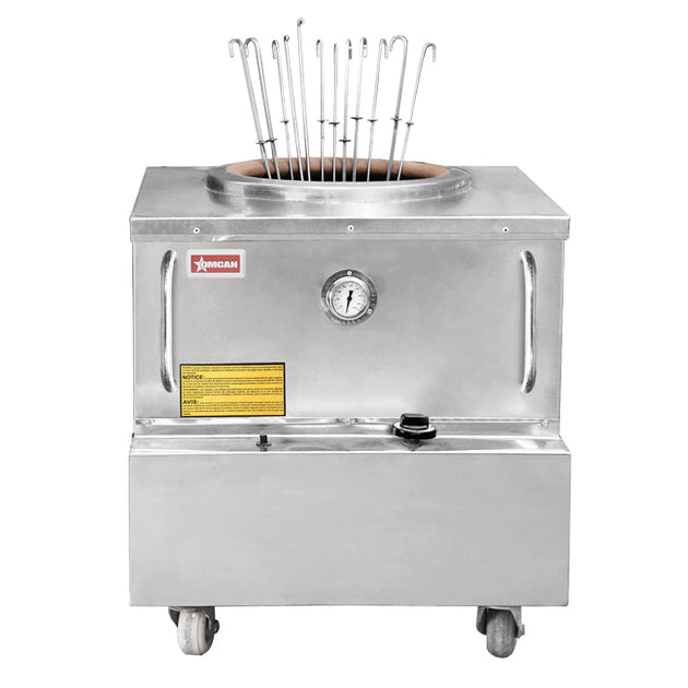 Omcan CE-IN-2830 28"� x 30"� Stainless Steel Tandoor Clay Oven  Natural Gas