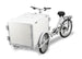Omcan Front Load Tricycle Ice Cream Bike White Frame With White Wooden Box