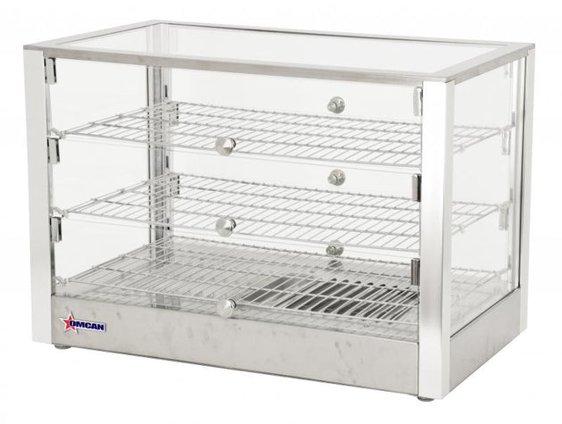 Omcan DW-CN-0115-L 28-inch Countertop Display Warmer with 3 Front and 3 Rear Hinged Doors
