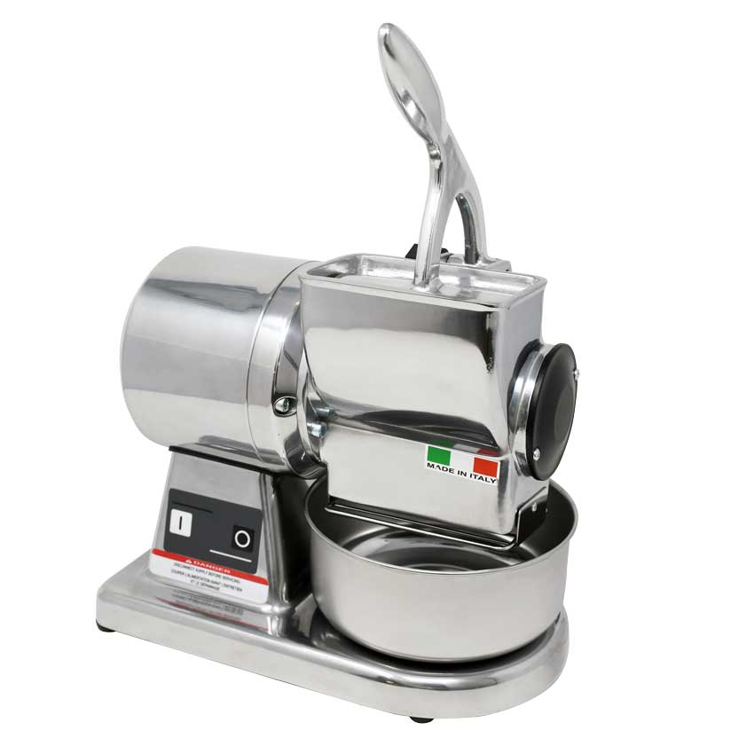 Omcan GR-IT-0373-M Stainless Steel Cheese Grater with Microswitch and 0.5 HP Motor