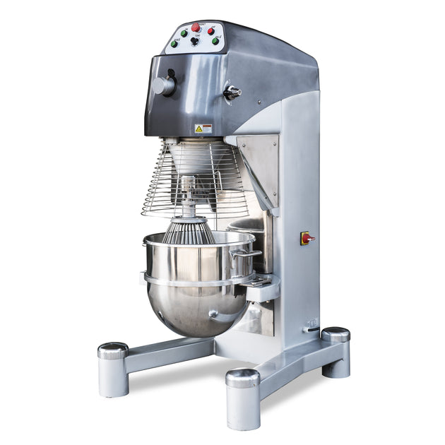 Omcan MX-CN-0080 80-QT Heavy-Duty Baking Mixer with Guard and Timer