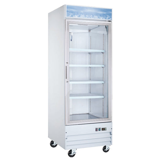 Omcan FR-CN-0790-HC 31-inch 1 Door Swing Glass Freezer