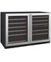 Allavino 47" Wide FlexCount II Tru-Vino 112 Bottle Three Zone Stainless Steel Side-by-Side Wine Refrigerator - 3Z-VSWR5656-S20