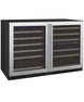 Allavino 47" Wide FlexCount II Tru-Vino 112 Bottle Three Zone Stainless Steel Side-by-Side Wine Refrigerator - 3Z-VSWR5656-S20
