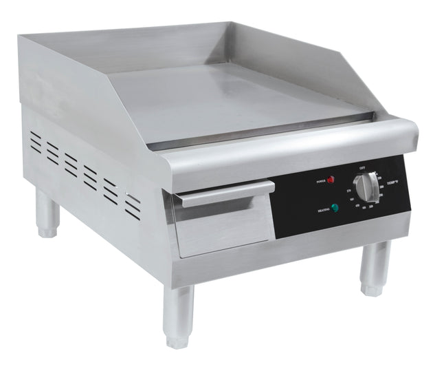 Omcan CE-CN-0405 16-inch Countertop Stainless Steel Electric Griddle