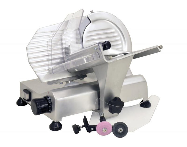 Omcan MS-IT-0195 8-inch Belt-Driven Slicer with Removable Blade Sharpener