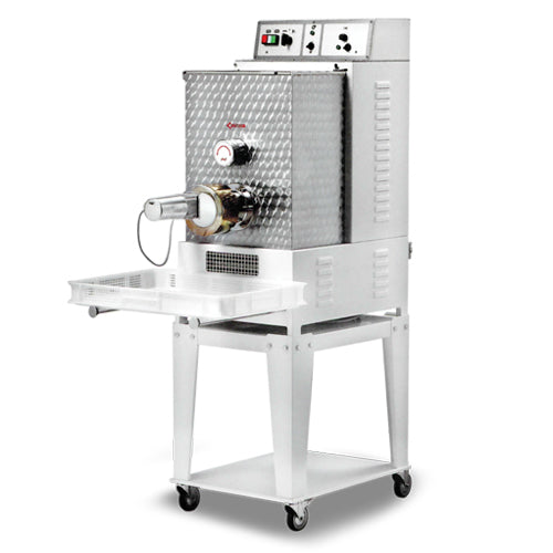 Omcan PM-IT-0025 1.5 HP Floor Model Heavy-Duty Pasta Machine With 26 Lbs. Tank Capacity  220V