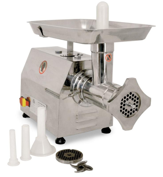 Omcan MG-CN-0022-S #22 Stainless Steel Meat Grinder with 1.5 HP Motor