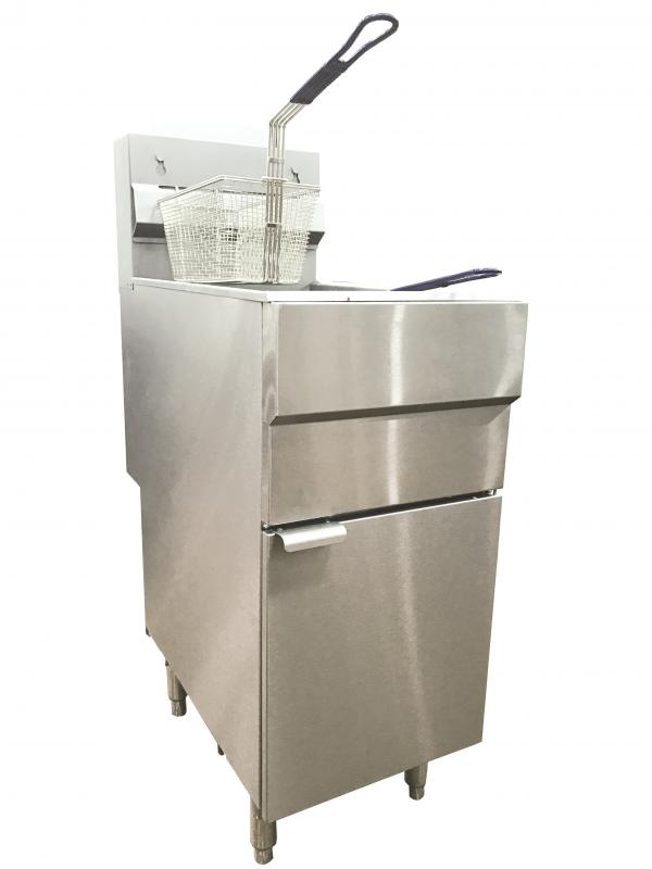 Omcan CE-CN-0025-FP Propane Gas Floor Fryer with 120