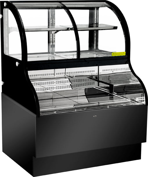 Omcan RE-CN-0354 36-inch Dual Service Open Refrigerated Floor Display Case