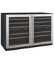 Allavino 47" Wide FlexCount II Tru-Vino 112 Bottle Four Zone Stainless Steel Side-by-Side Wine Refrigerator - 2X-VSWR56-2S20