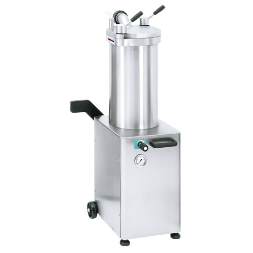Omcan SS-ES-0048-FS Stainless Steel Hydraulic Piston Sausage Stuffer  48 lb capacity (110V