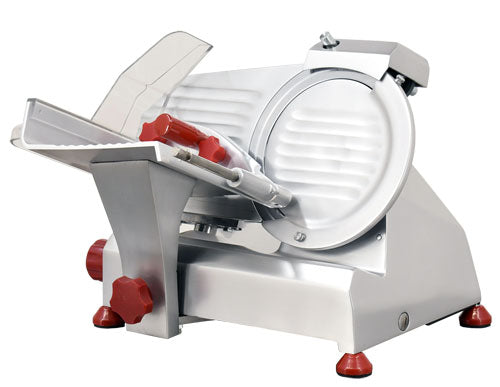 Omcan MS-IT-0195-S 8-inch Belt-Driven Slicer with Fixed Blade Sharpener