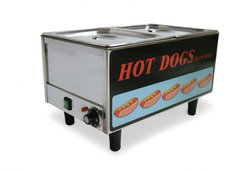Omcan FW-TW-3050 Stainless Steel Hotdog Steamer and Bun Warmer