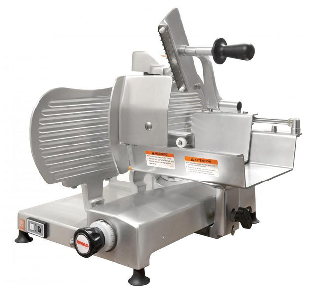 Omcan MS-IT-0313-H 12.3-inch Blade S-Series Horizontal Gear-Driven Meat Slicer