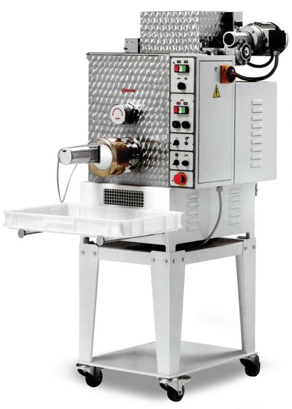 Omcan PM-IT-0040 1.5 HP Floor Model Heavy-Duty Pasta Machine with Dual Tank Capacity