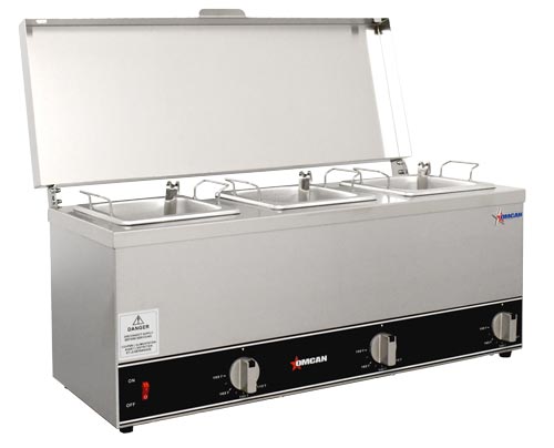 Omcan FW-CN-0253 Triple Sauce Pot Warmer