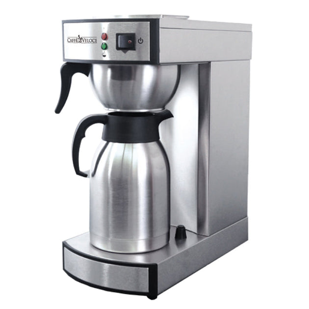Omcan CM-TW-0002-T Stainless Steel Coffee Maker with 2 Liter Thermal Carafe
