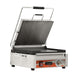 Omcan PG-CN-0679-FT 12" x 15" Single Panini Grill with Smooth Top and Bottom Grill Surface with Timer