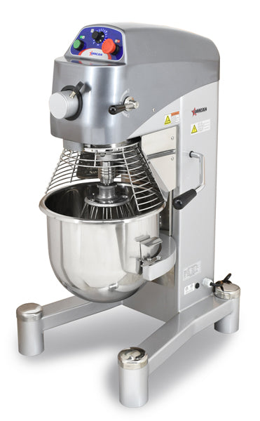 Omcan MX-CN-0020 Heavy-duty 20 QT Baking Mixer with Timer and Guard