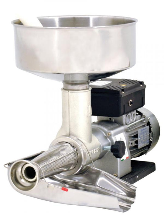 Omcan TS-IT-0150 Medium-Duty Electric Tomato Squeezer with 0.28  0.65 HP Motor and Stainless Steel Cover
