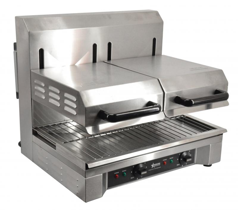 Omcan CE-CN-1633-D Stainless Steel Double Adjustable Salamander