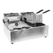 Omcan CE-CN-0012-D 220 V Double Table Top Electric Fryer