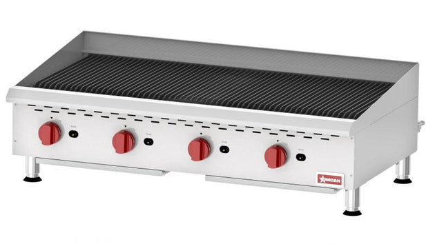 Omcan CE-CN-CBR48 Countertop Radiant Gas Char-Broiler with 4 Burners