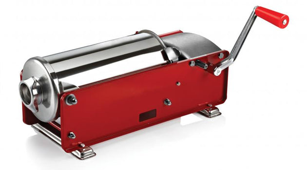 Omcan Elite Series Horizontal Two-speed Gear-driven Manual Sausage Stuffer with 11 lb. capacity