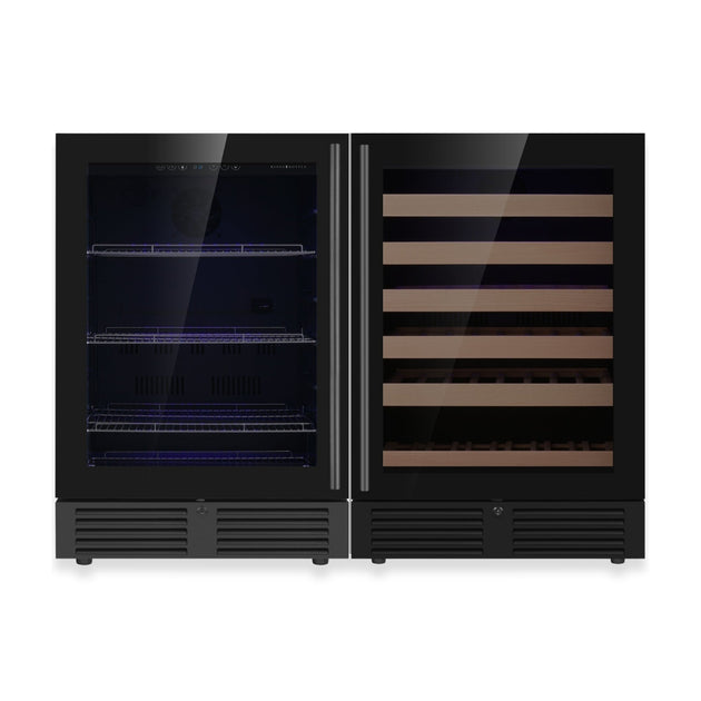 KingsBottle KBU145BW2-FG Wine & Beverage Refrigerator - KBU145BW2-FG