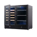 KingsBottle KBU190BW-BLK Beer & Wine Cooler - KBU190BW-BLK