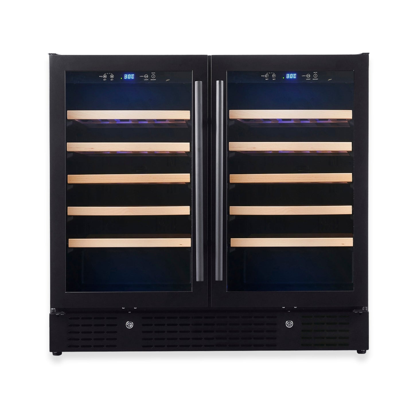 KingsBottle KBU190W2-BLK Wine Cooler - KBU190W2-BLK